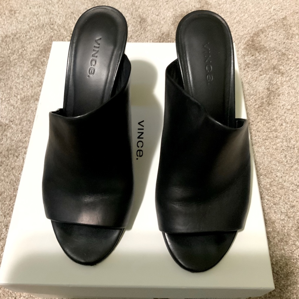 Vince leather mules